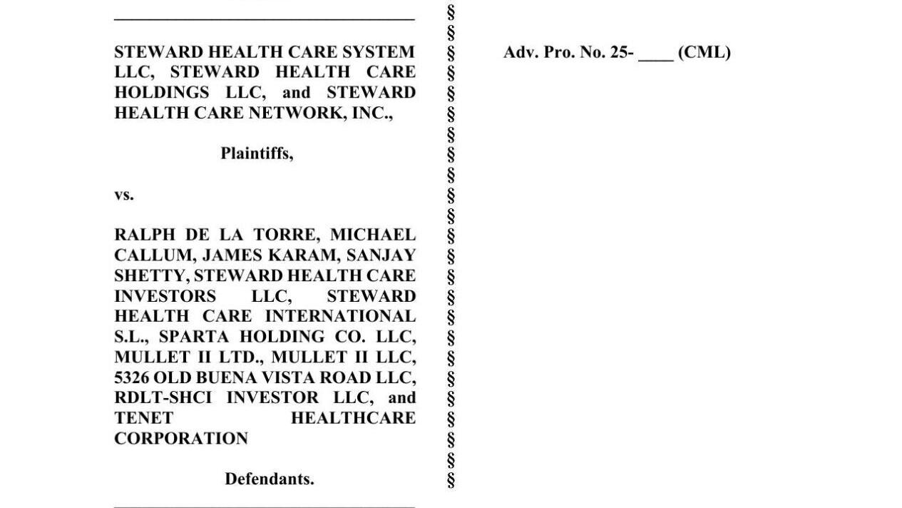 Steward Health Care Lawsuit